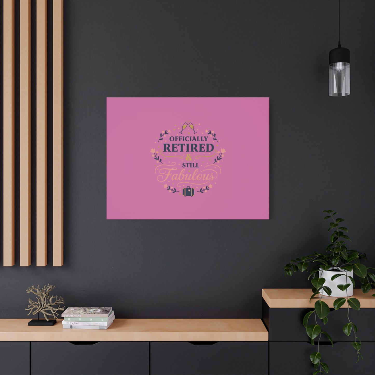 Officially Retired & Still Fabulous Canvas, retirement gifts for women | personalized retirement gifts