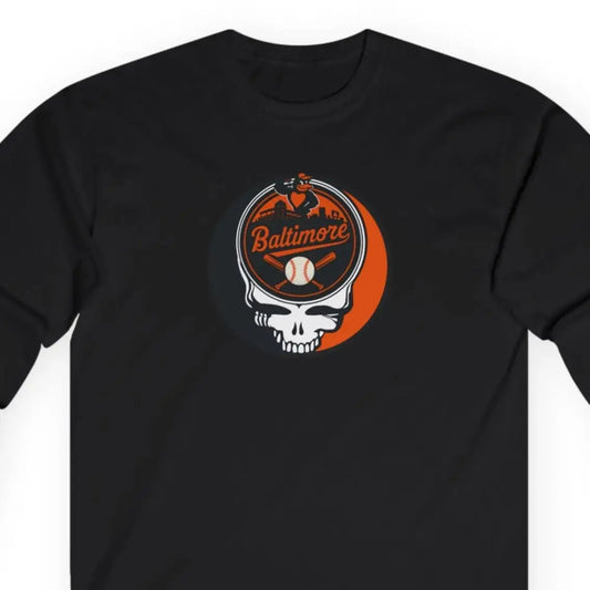 Baltimore Orioles Original Stealie Grateful Dead Long Sleeve Shirt