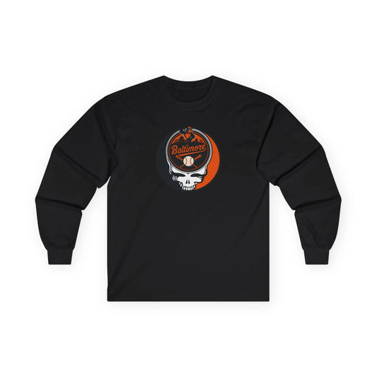 Baltimore Orioles Original Stealie Grateful Dead Long Sleeve Shirt