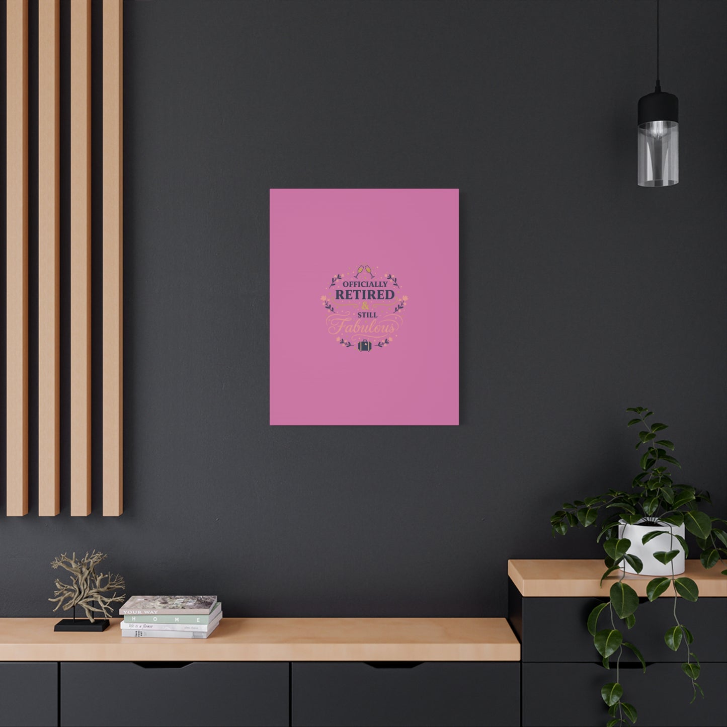 Officially Retired & Still Fabulous Canvas, retirement gifts for women | personalized retirement gifts