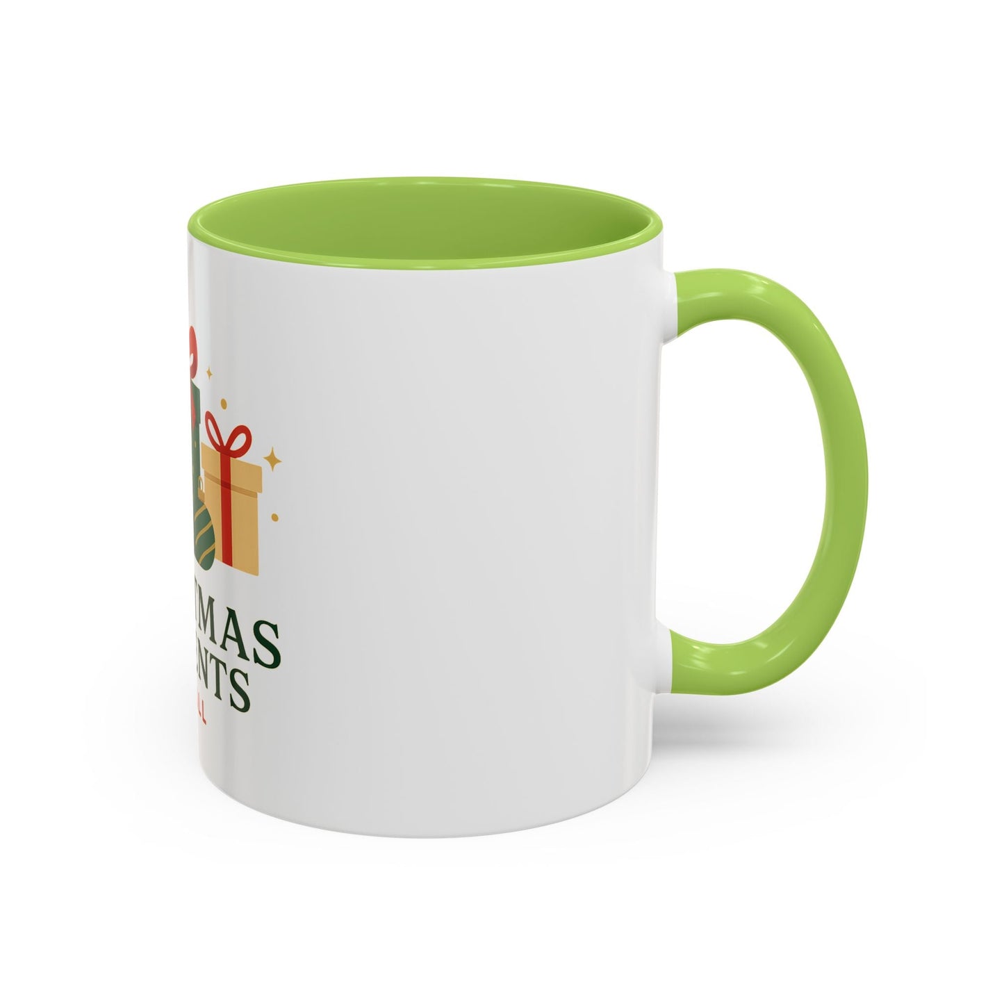 Christmas Presents Coffee Mug — Holiday Gift Mug (Accent 11/oz)