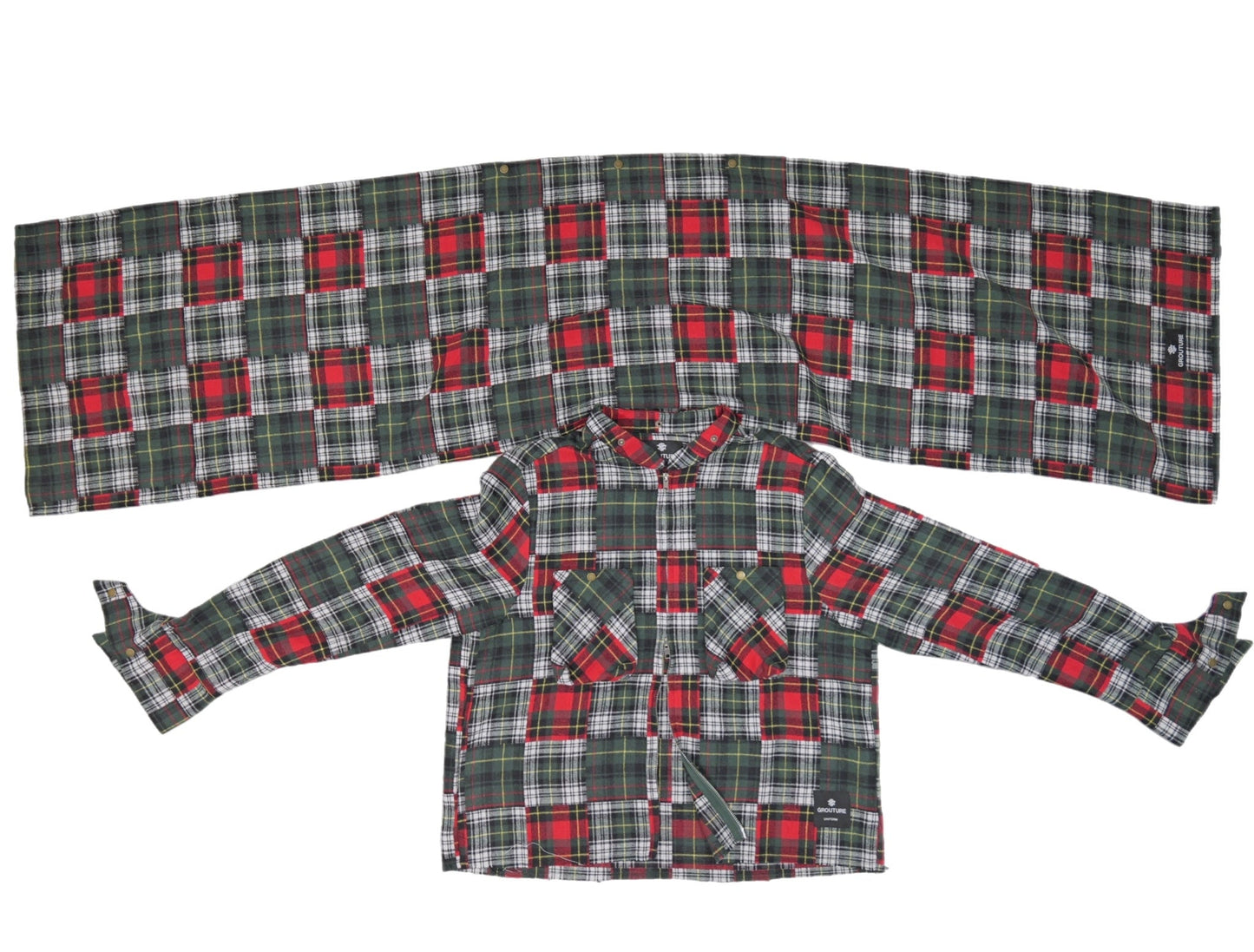 Multi Plaid Scarf Flannel