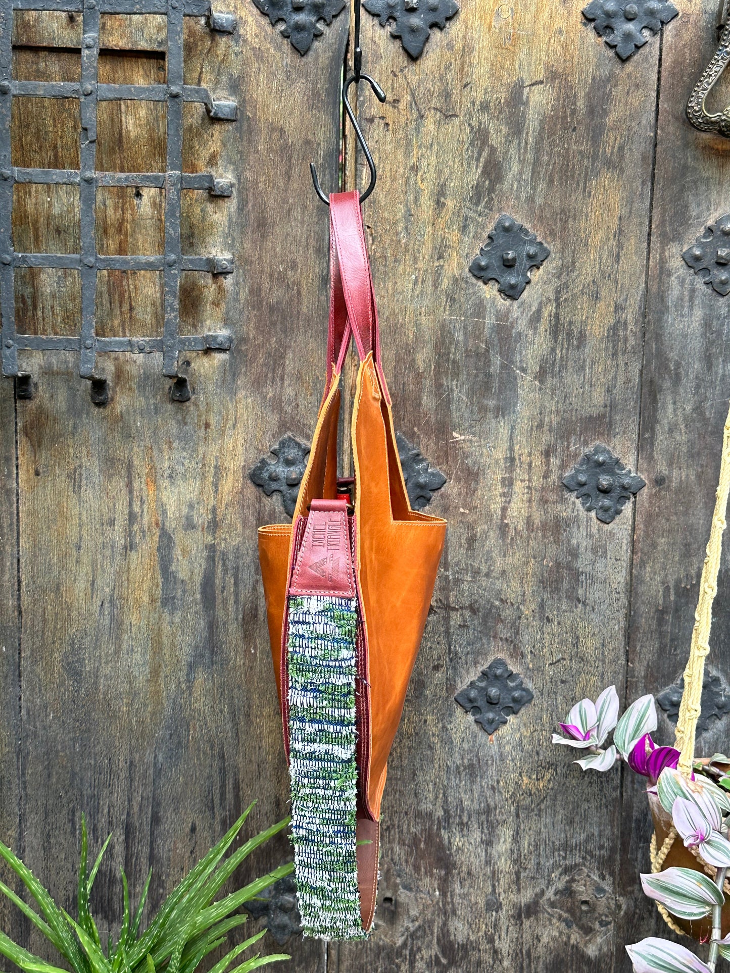 Woven and Leather Strap - Earth