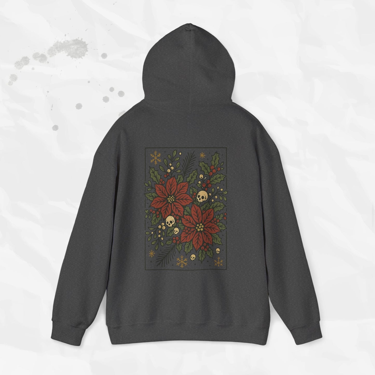 Skull Poinsettias – Hoodie