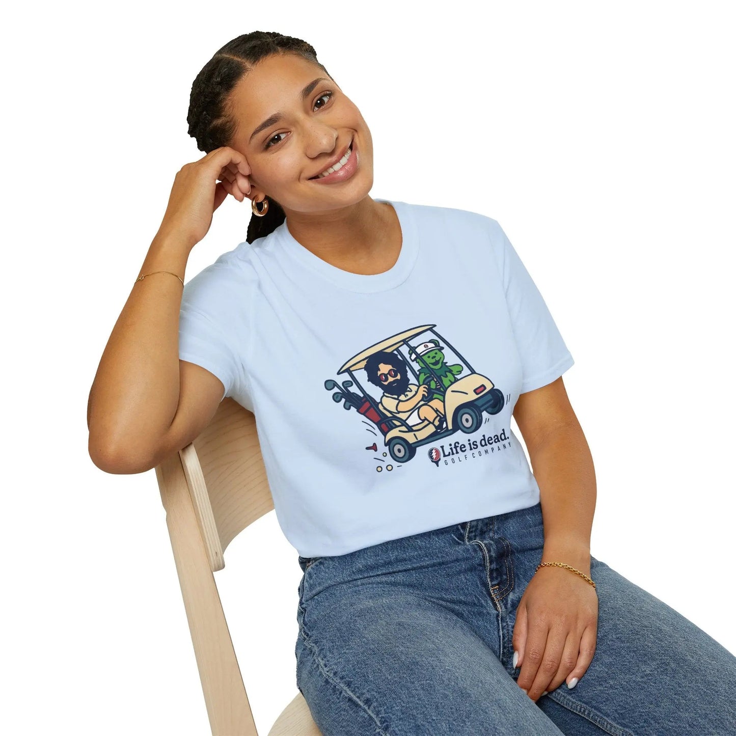 Joy Ridin' Jerry and The Bear - Life is dead.® Golf Company T-Shirt