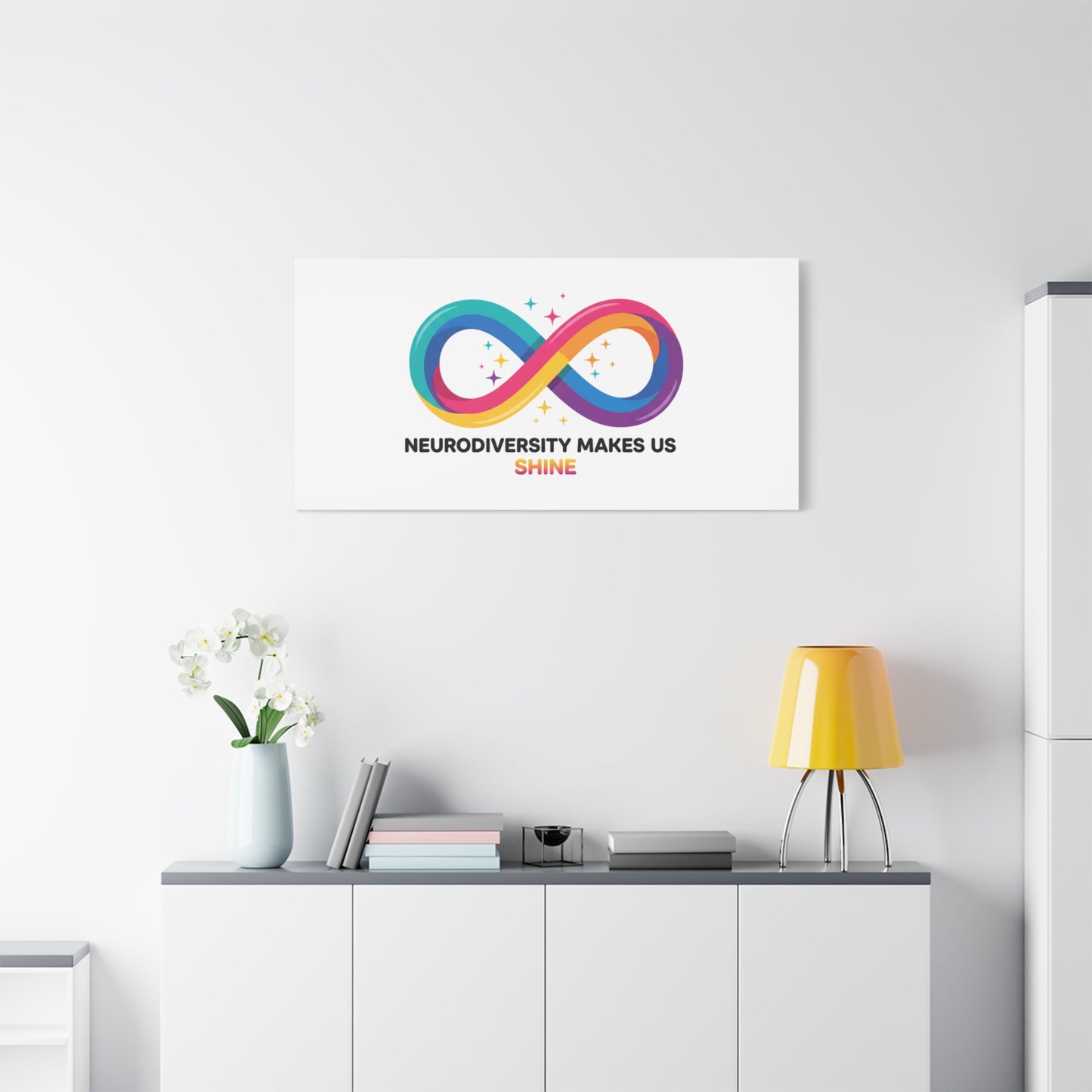 Neurodiversity Makes Us Shine Canvas | Autism Acceptance, Autistic Pride