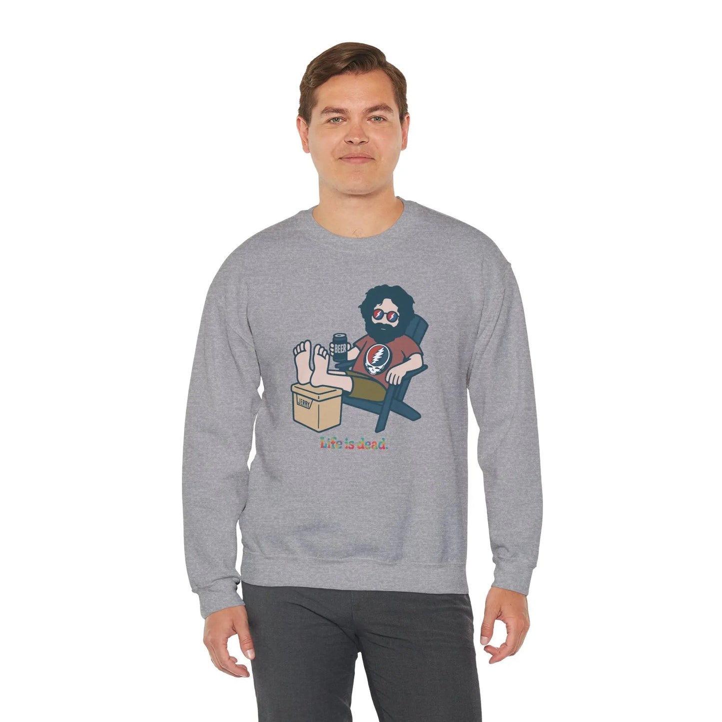 Stay Cool, Jerry Life is dead.® Crewneck | Grateful Dead