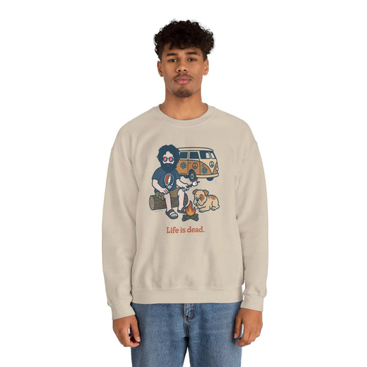 Jerry and Frank are Camping | Life is dead.® Crewneck | Grateful Dead
