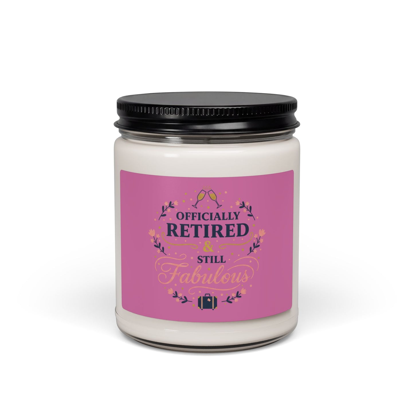 Officially Retired Still Fabulous Candle | retirement gifts for women, personalized retirement gifts