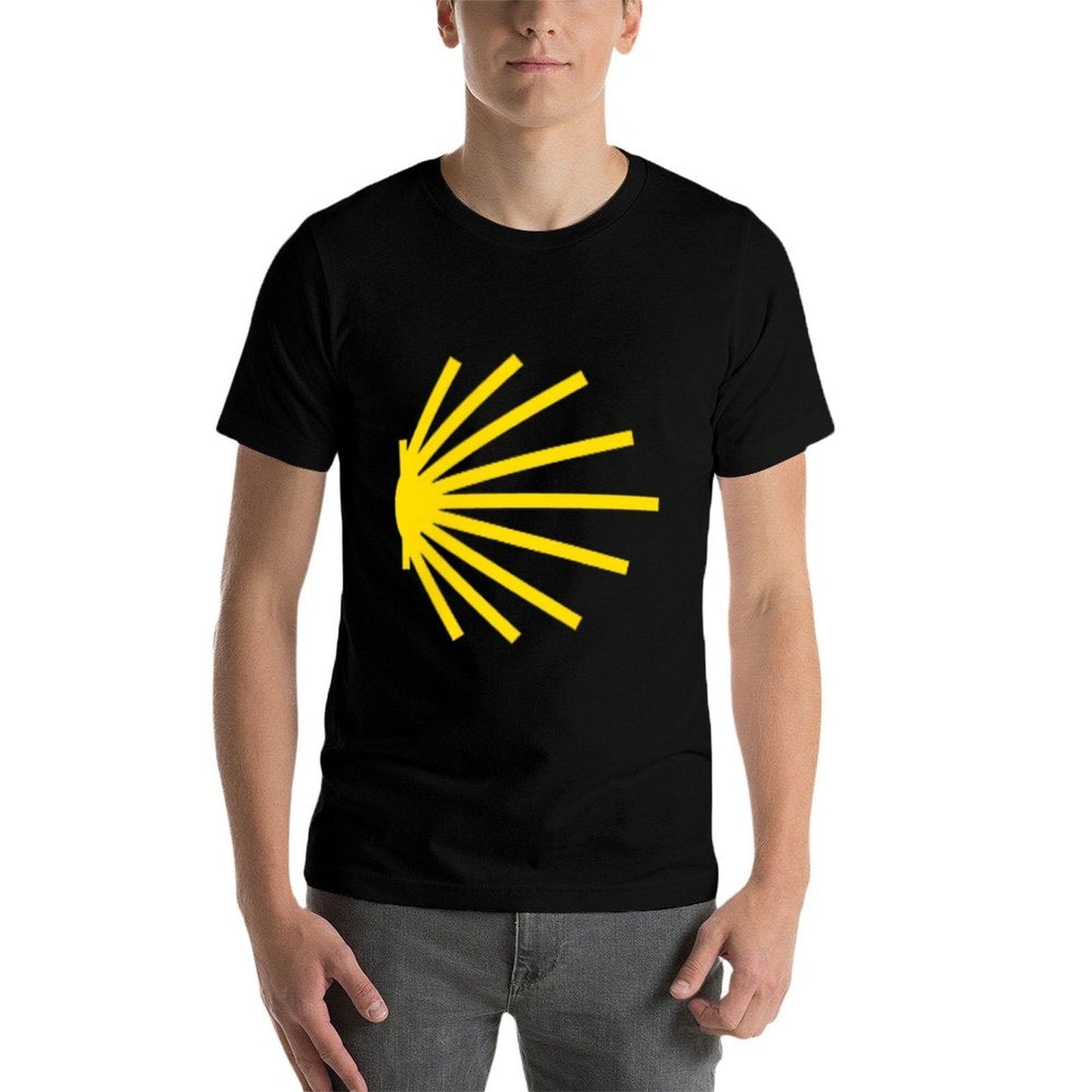 Camino De Santiago Scallop Shell Trail Symbol POCKET PATCH  Quick-drying T-Shirt