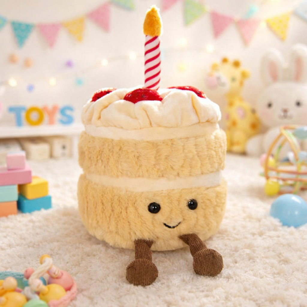 PreOrder Strawberry Cream Birthday Cake Plush Toy