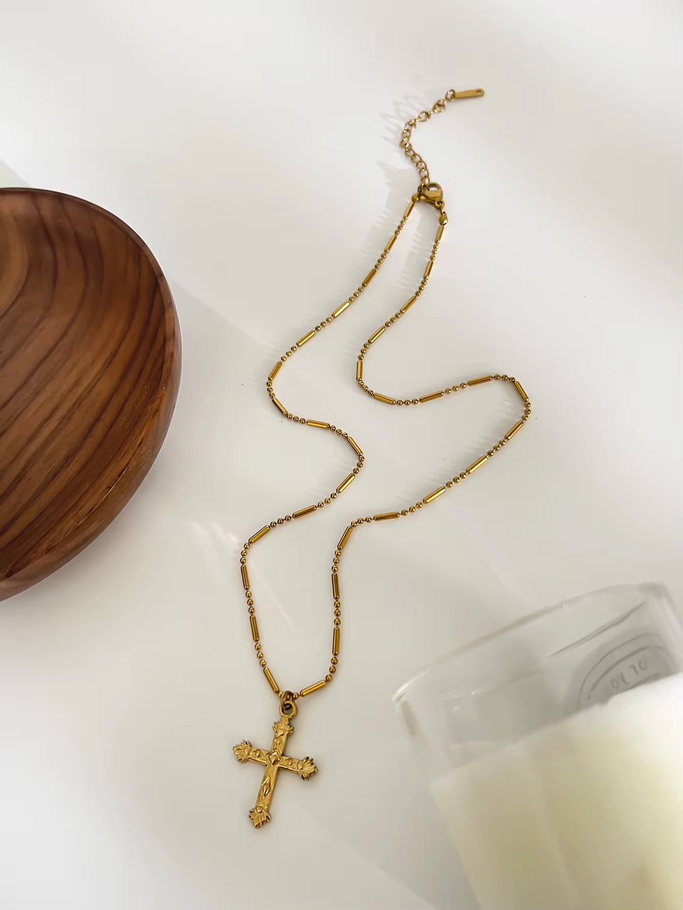 3 layered cross necklaces