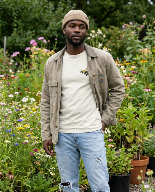 Bee and Butterfly Habitat Fund, Moss Apparel  Long Sleeve T-Shirt