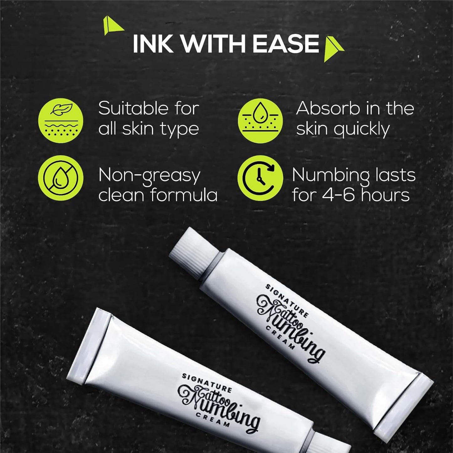 Signature Tattoo Before & Aftercare Duo – Numbing Cream (10g) + Healing Balm (7oz) for Comfortable Sessions & Vibrant Ink – Natural, Skin-Soothing Formula