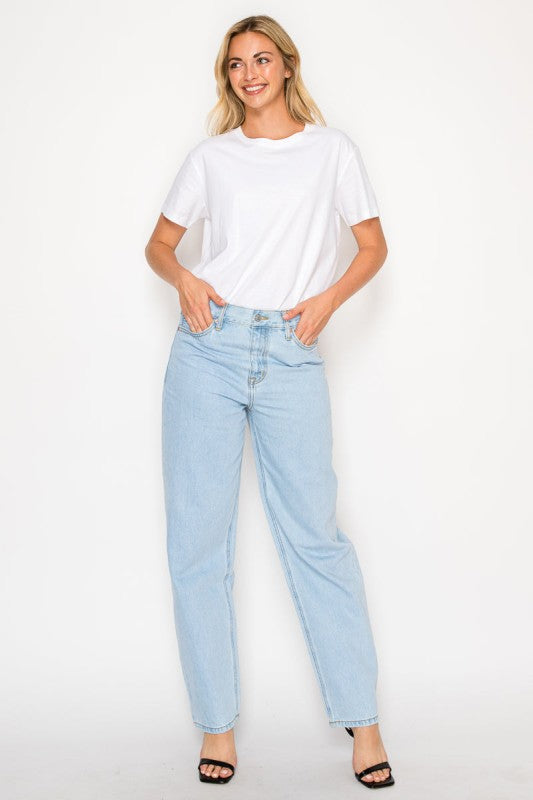 DAT1001BGL - Unisex Tapered Baggy Jeans