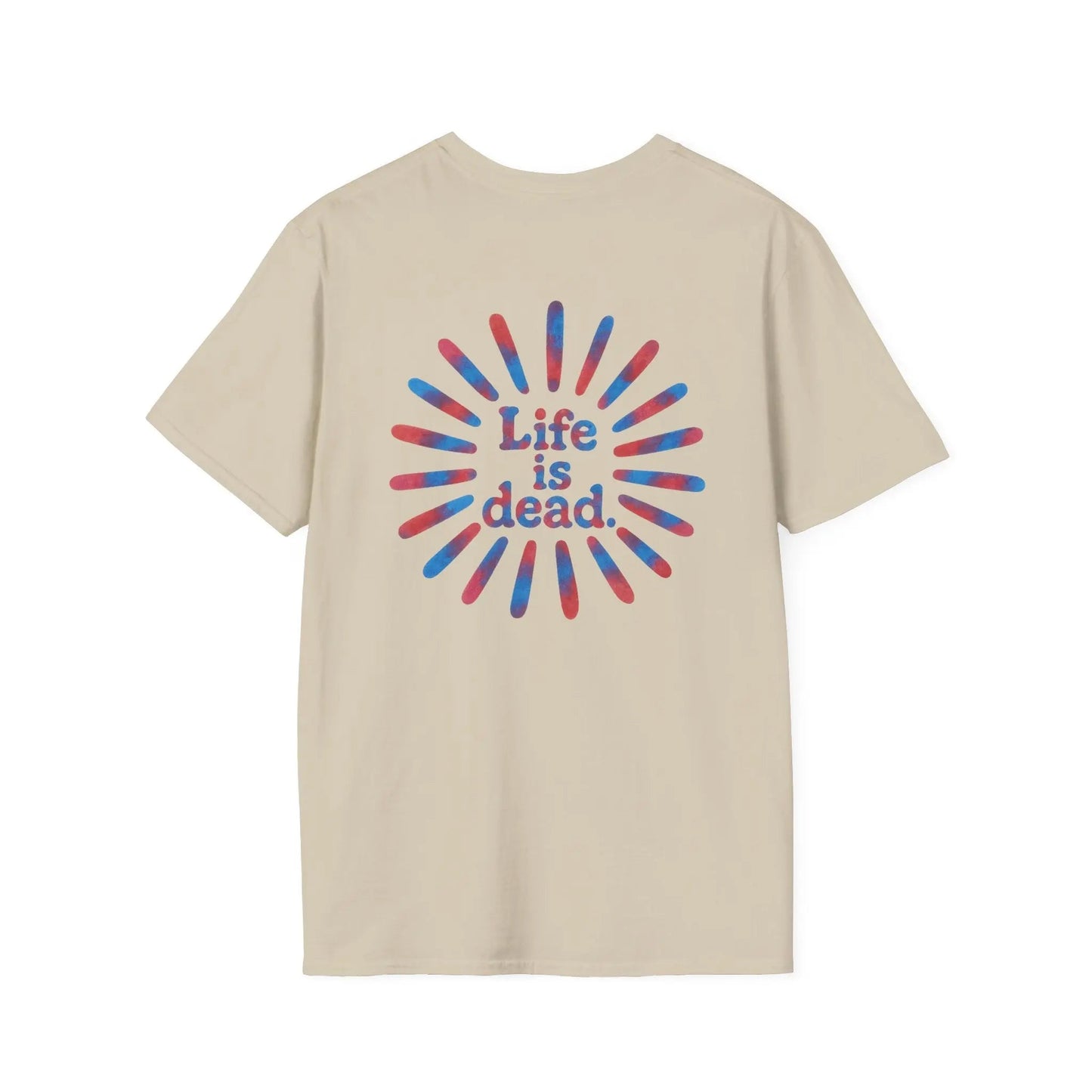 Two-Sided Tie Dye Sunburst and Jerry Life is dead.® × Grateful Dead Tee