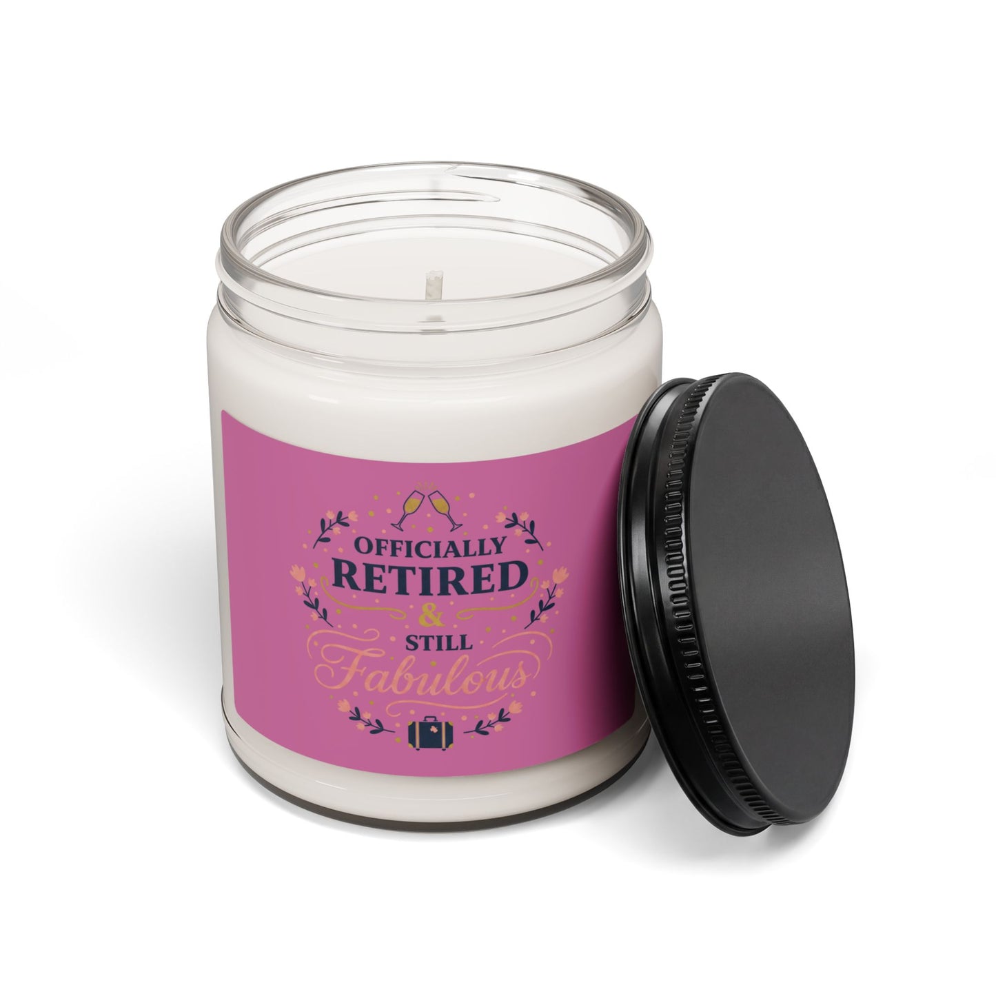 Officially Retired Still Fabulous Candle | retirement gifts for women, personalized retirement gifts
