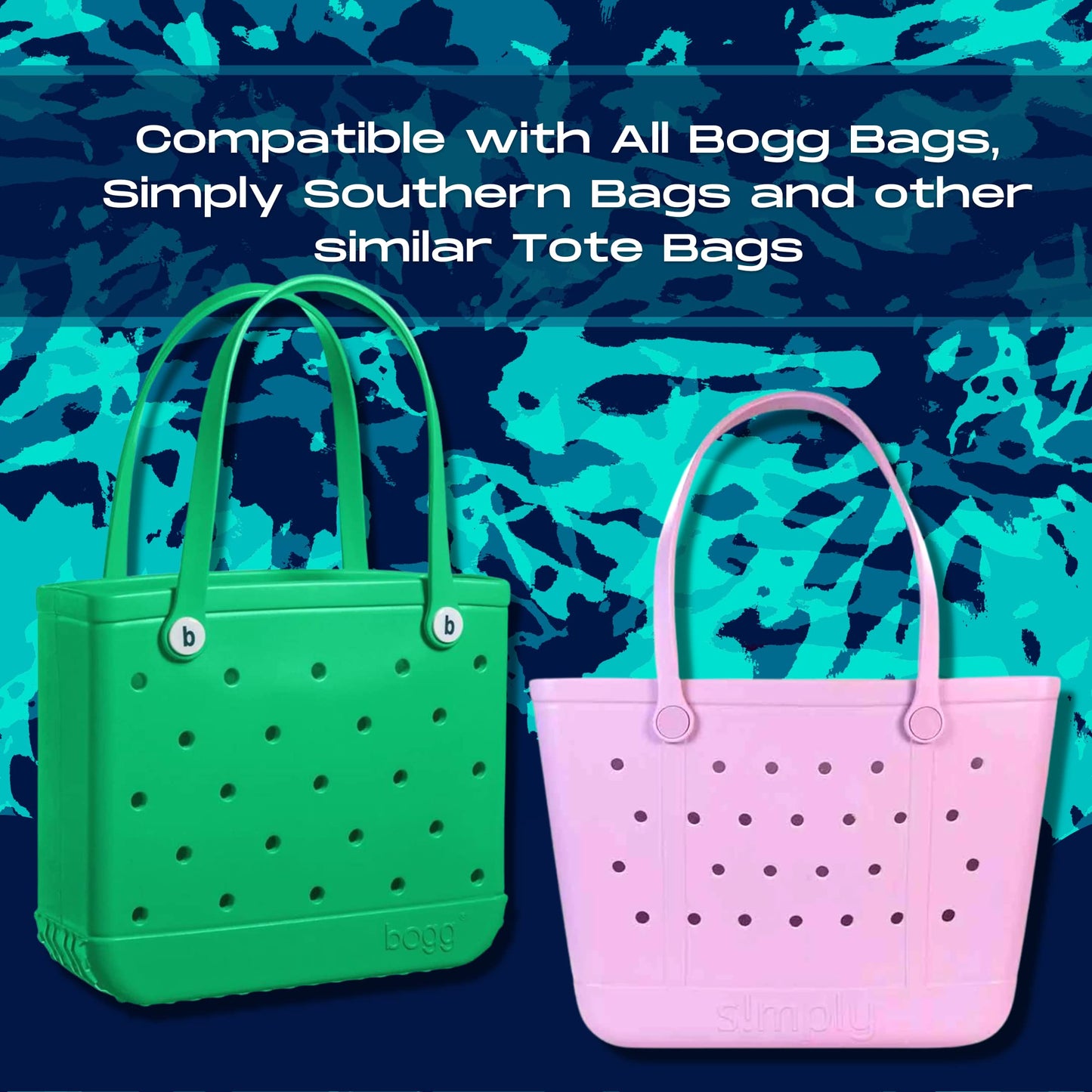 BOGLETS - Sport Charms for Rubber Beach Bags and Similar Tote Bags