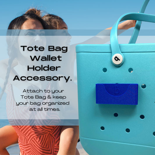 Boglets PREMIUM - Wallet Holder Accessories - Premium Collection - Compatible with Bogg Bag, Simply Southern & other Tote Bags - Decorative Accessories & Organizers - Made in USA - [Blue]