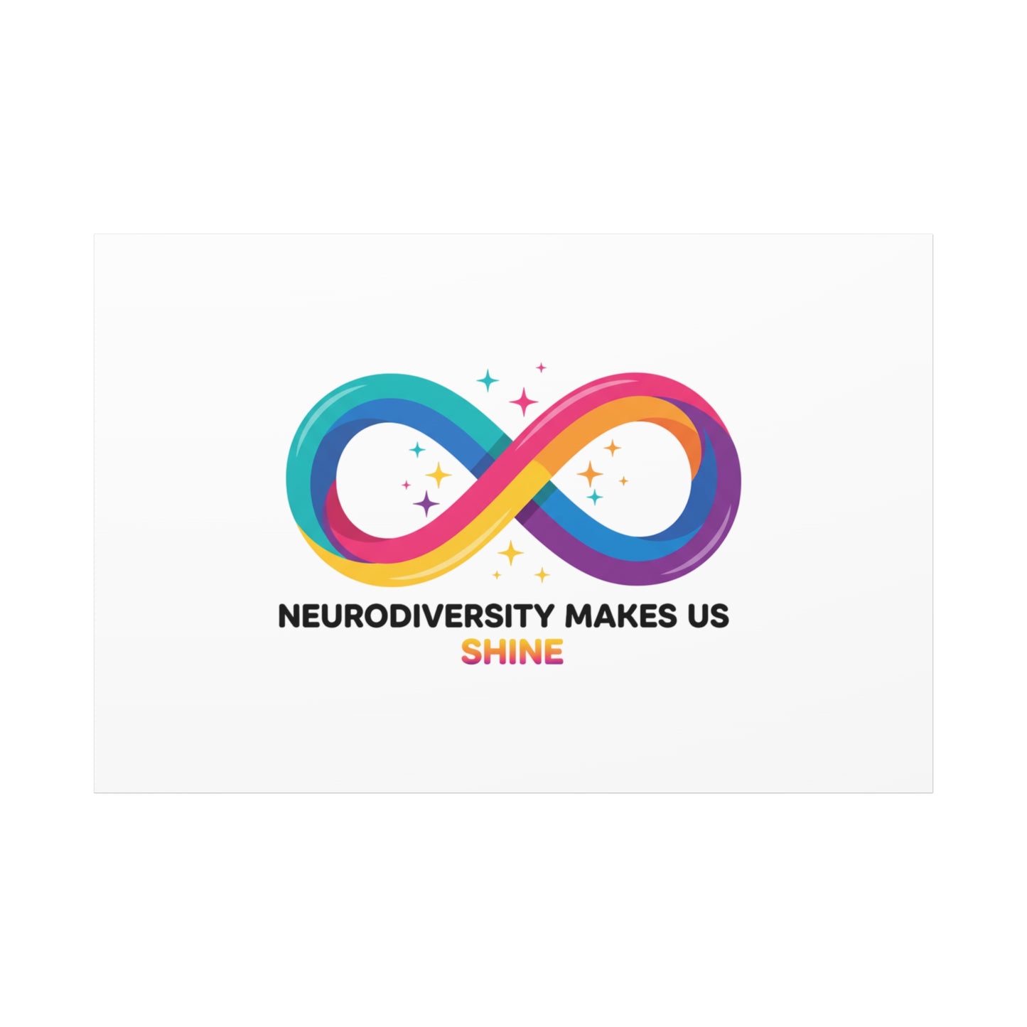 Neurodiversity Makes Us Shine Canvas | Autism Acceptance, Autistic Pride