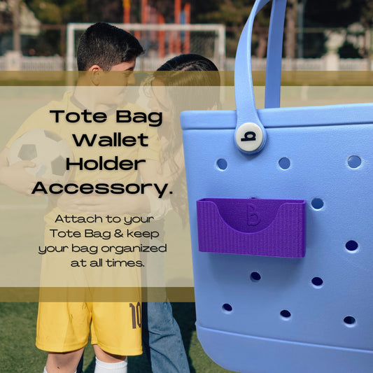 Boglets PREMIUM - Wallet Holder Accessories - Premium Collection - Compatible with Bogg Bag, Simply Southern & other Tote Bags - Decorative Accessories & Organizers - Made in USA - [Purple]