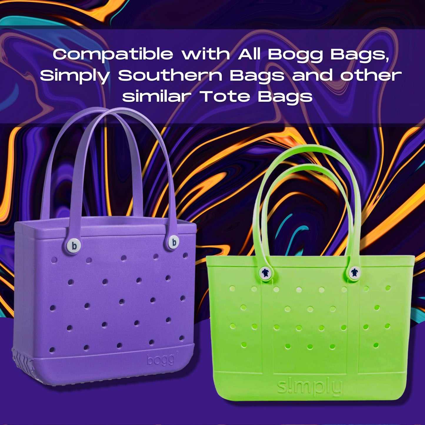 BOGLETS - Sport Charms for Rubber Beach Bags and Similar Tote Bags