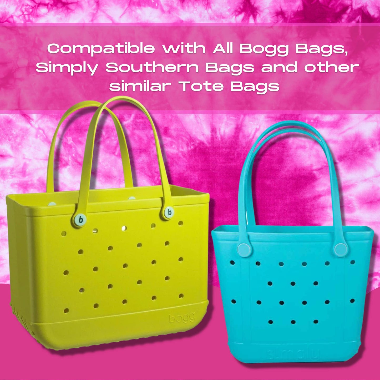 Boglets PREMIUM - Wallet Holder Accessories - Premium Collection - Compatible with Bogg Bag, Simply Southern & other Tote Bags - Decorative Accessories & Organizers - Made in USA - [Blue]