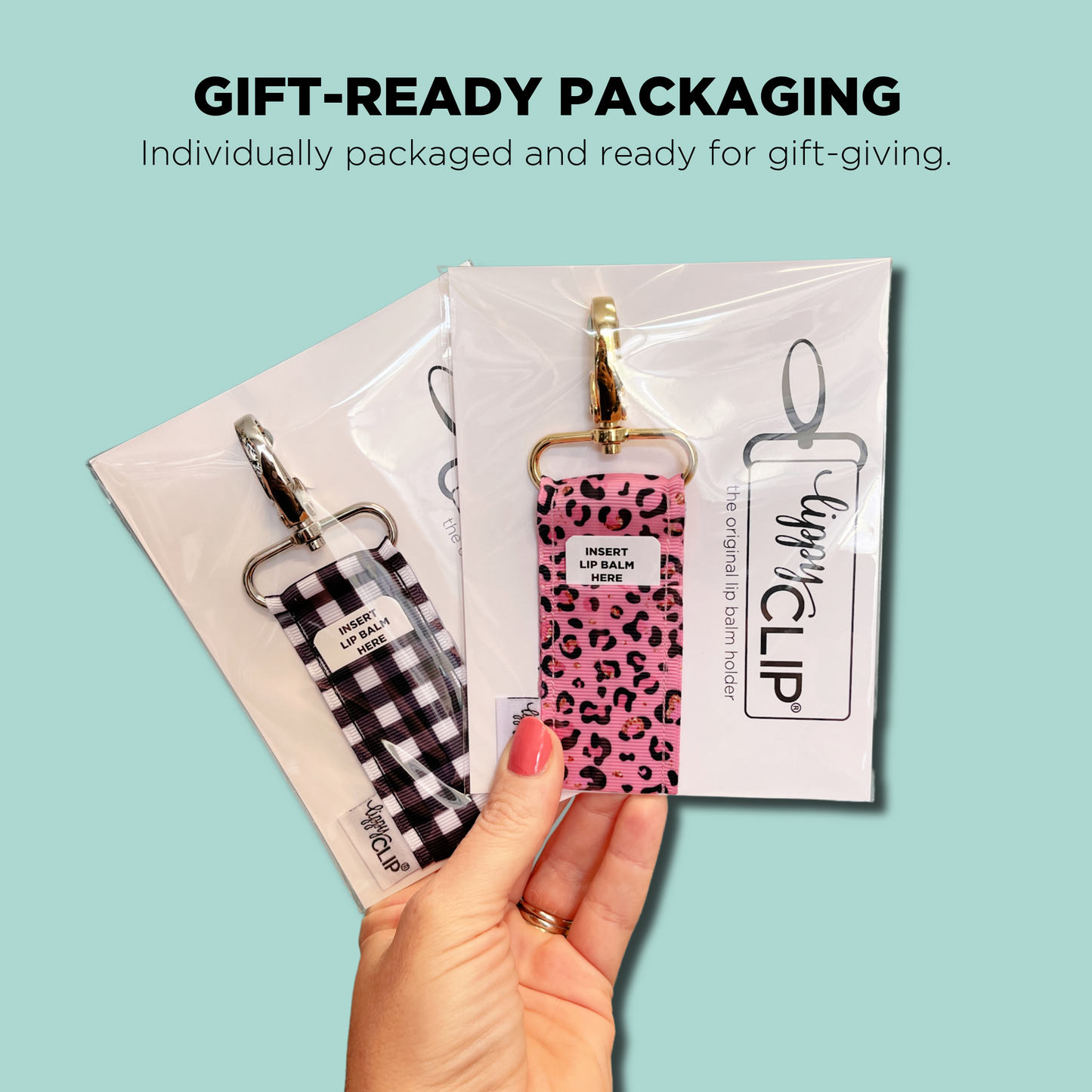 Feminine Floral LippyClip® Lip Balm Holder