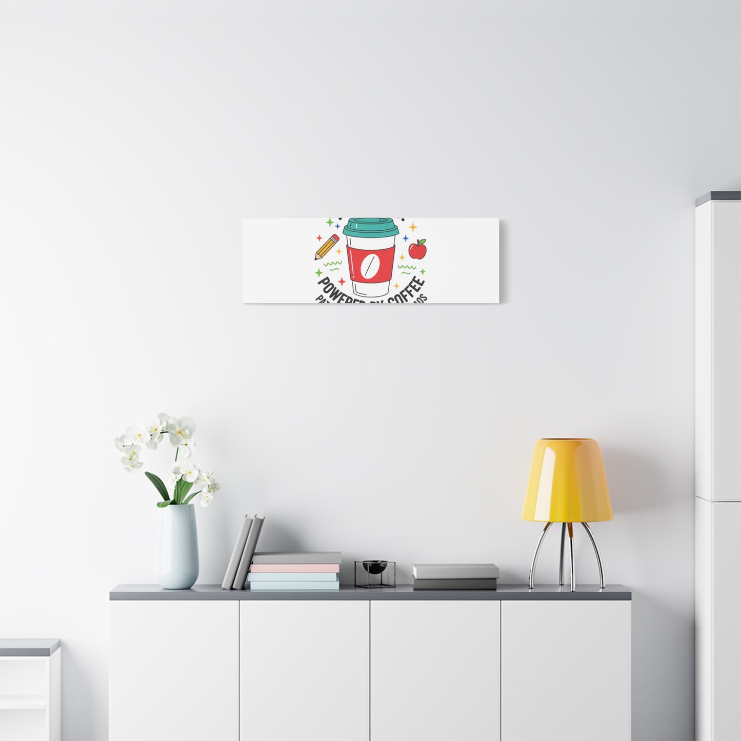 Teaching Powered by Coffee Canvas, Teacher Appreciation Gifts | Teacher Life, Classroom Humor
