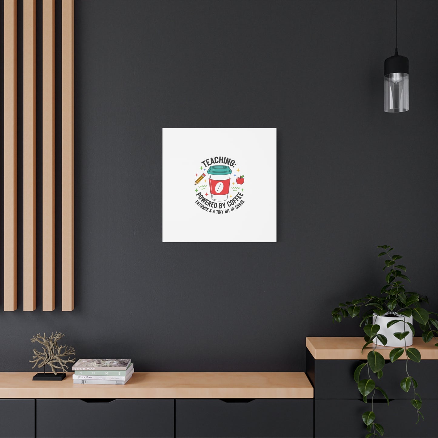 Teaching Powered by Coffee Canvas, Teacher Appreciation Gifts | Teacher Life, Classroom Humor