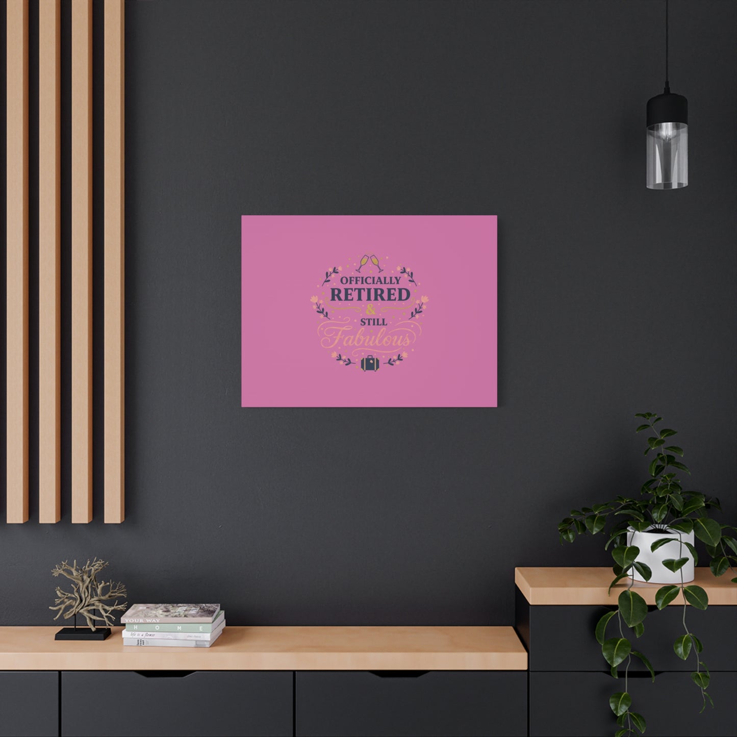 Officially Retired & Still Fabulous Canvas, retirement gifts for women | personalized retirement gifts