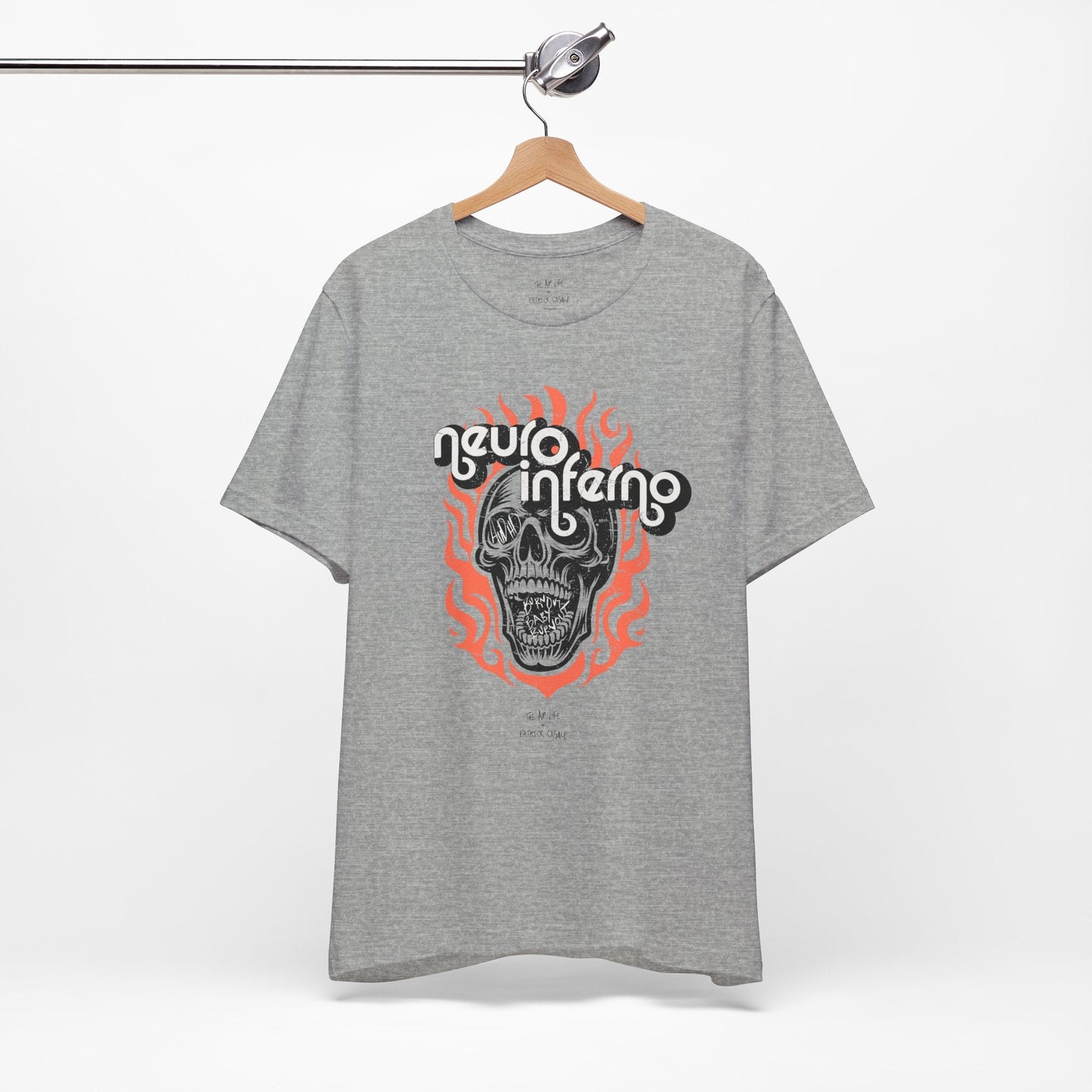 Neuro Inferno - AuDHD Burnout - Patrick Casale - Adult Unisex Jersey Tee (Ships Internationally)