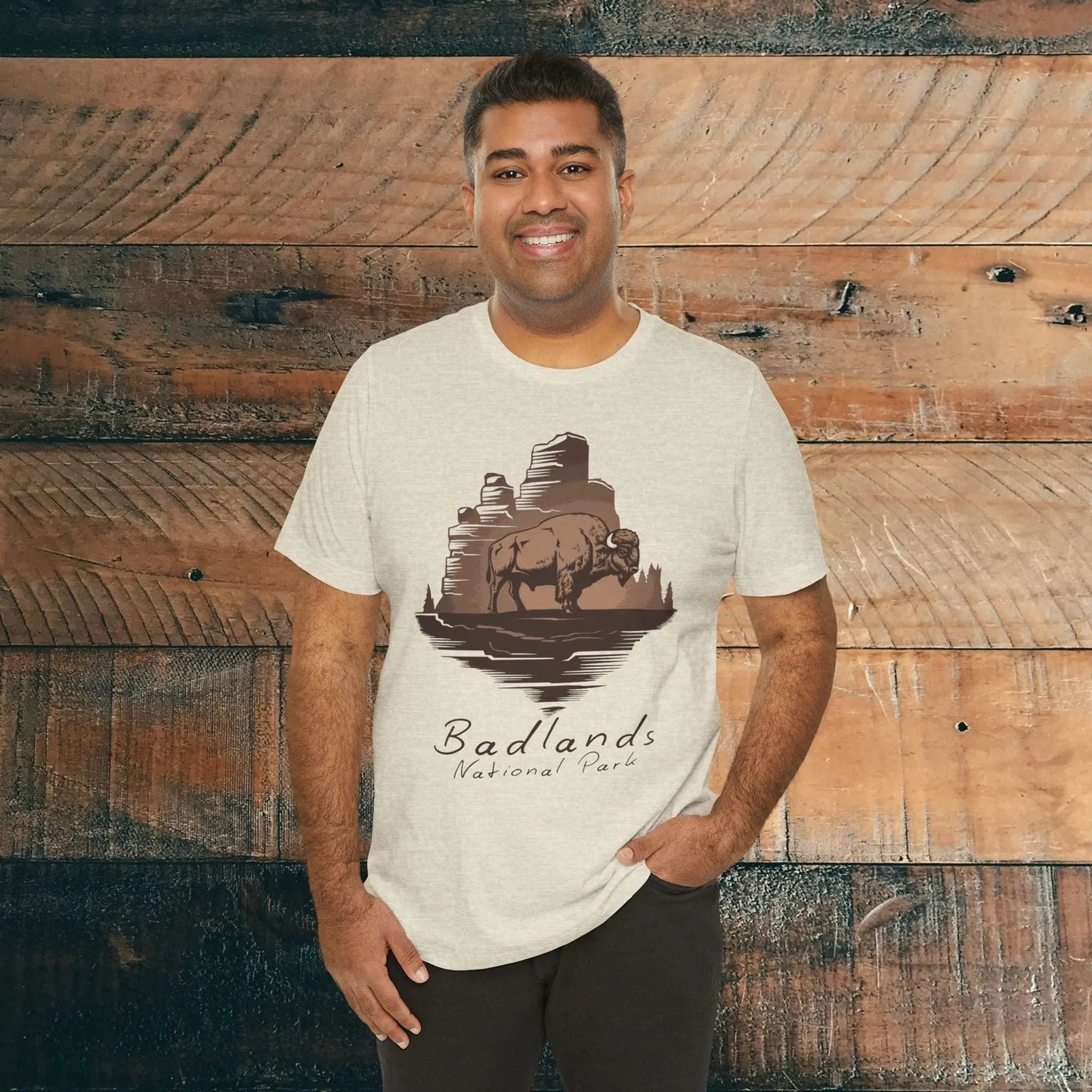 Badlands National Park T-shirt Roaming Buffalo