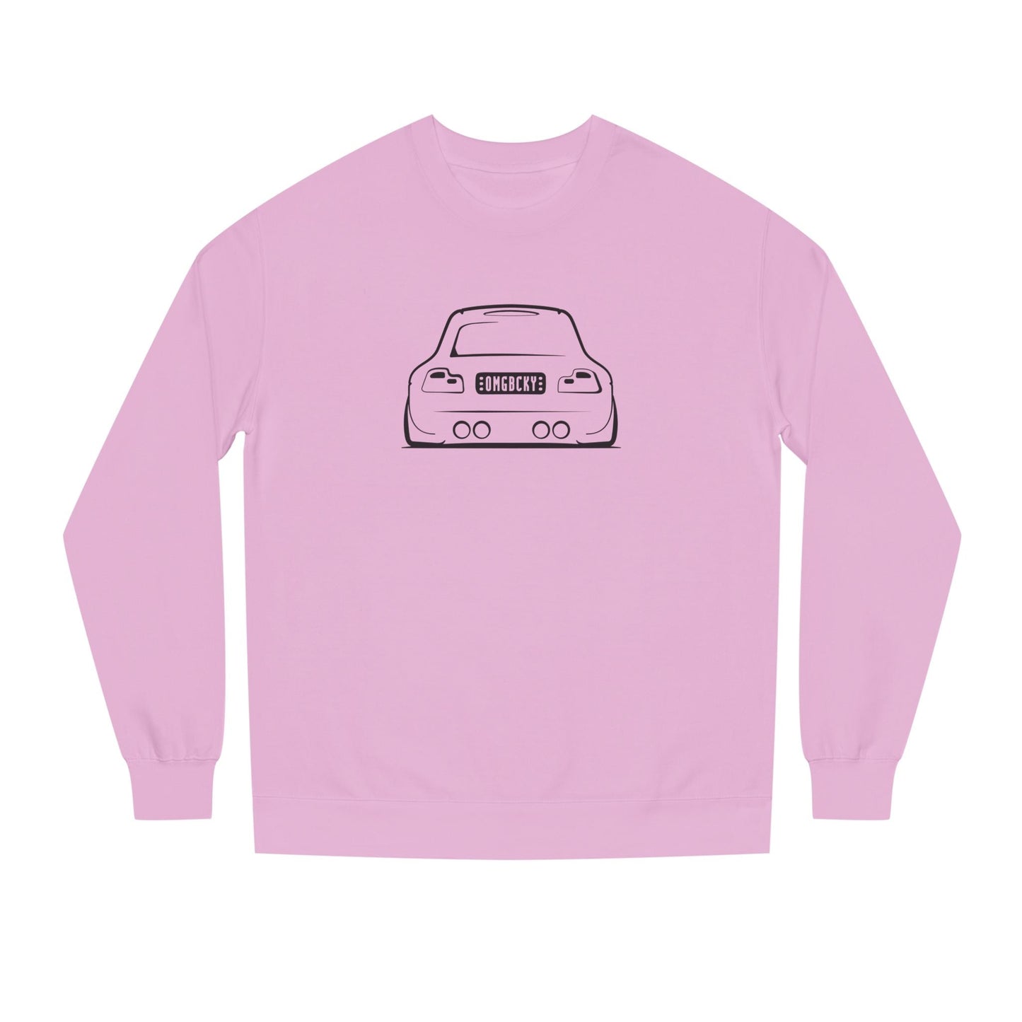 OMGBCKY Black Coupe Silhouette Sweatshirt - Unisex Independent Trading Company Crew Neck Fleece Sweatshirt