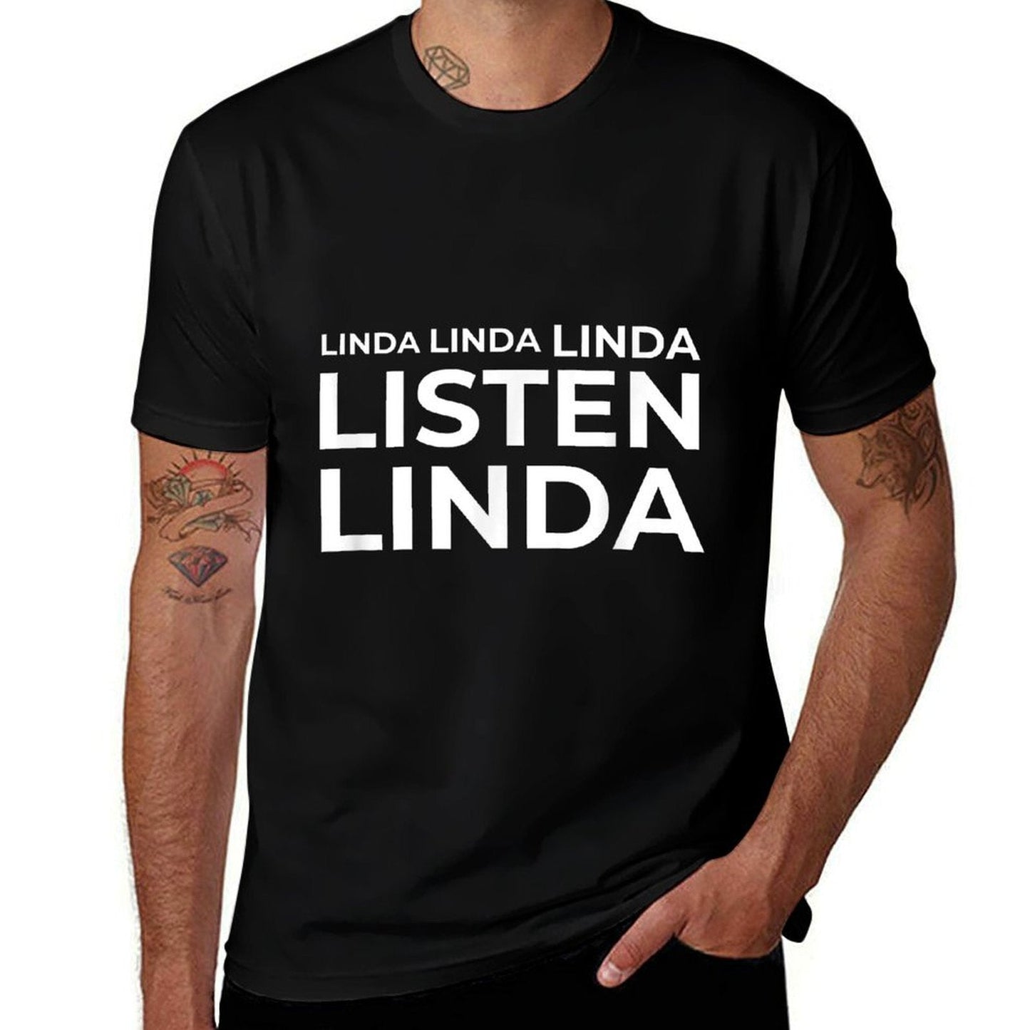 Funny Meme Linda Listen  Easy-care T-Shirt