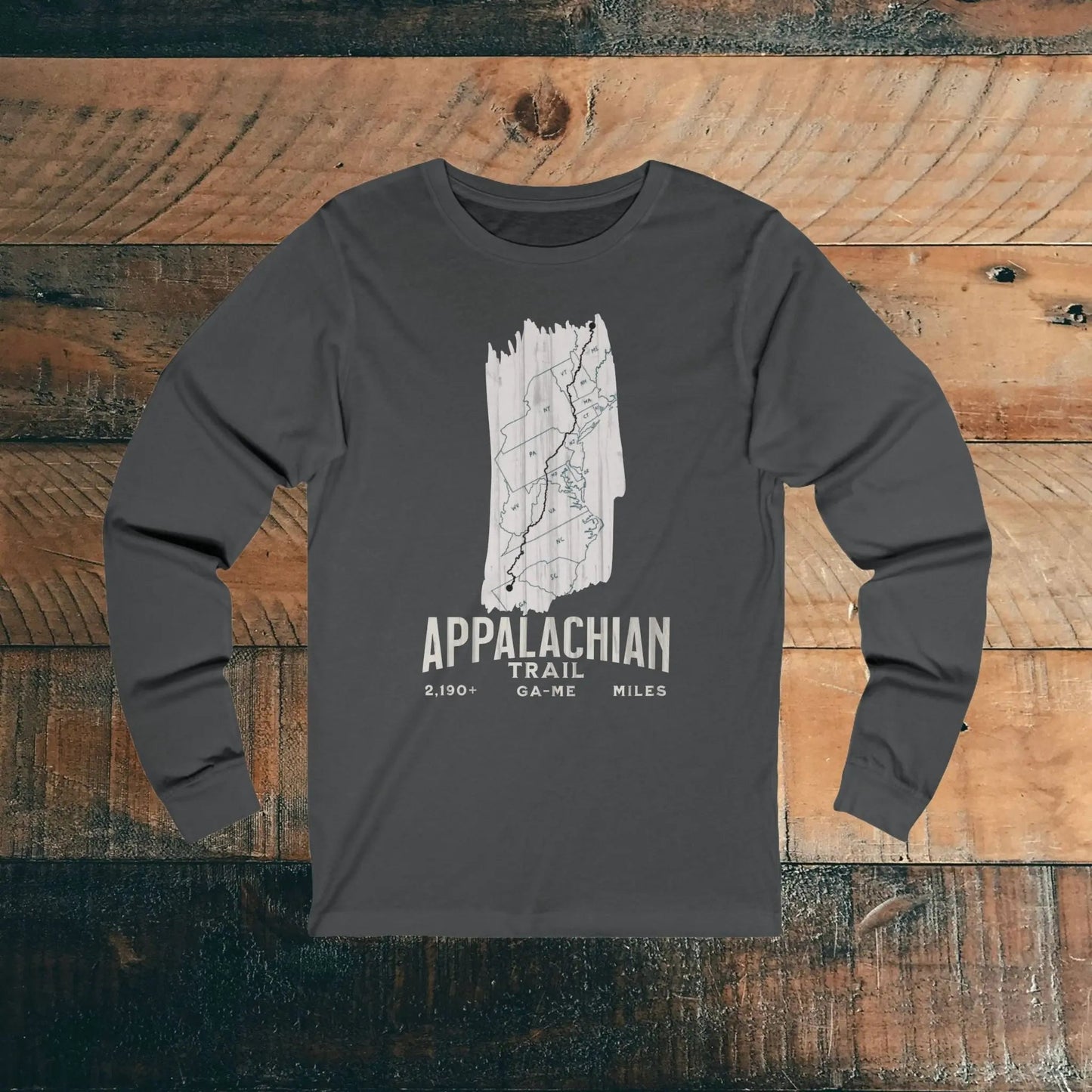 Appalachian National Scenic Trail Long Sleeve T-shirt White Blaze