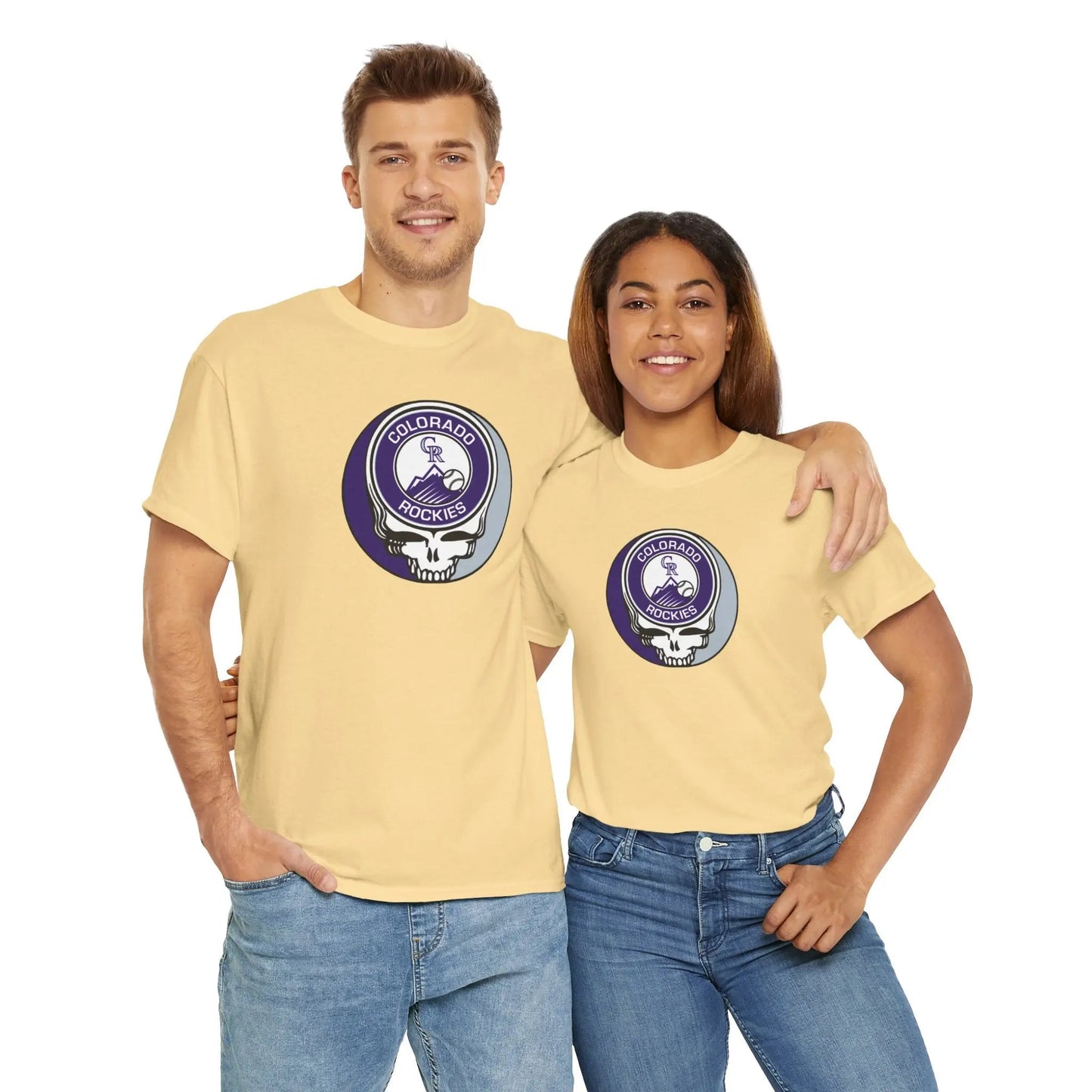 Colorado Rockies Logo Stealie × Grateful Dead Tee