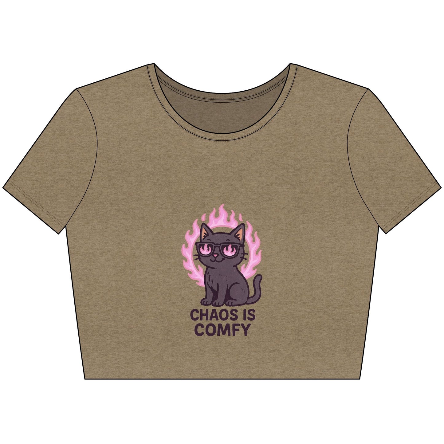Chaos Is Comfy – Crop Top