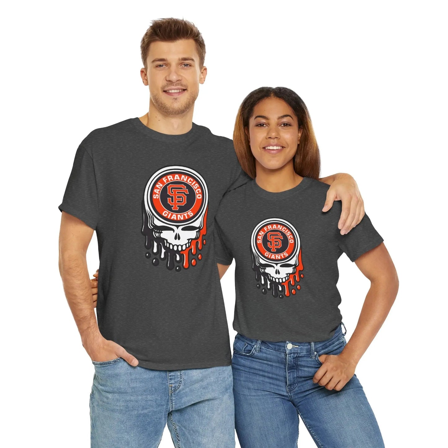 San Francisco Giants Logo Dripping Stealie × Grateful Dead Tee