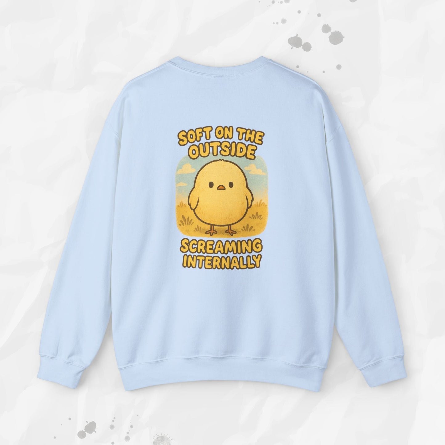 Soft on the Outside Screaming Internally - Crewneck Sweatshirt