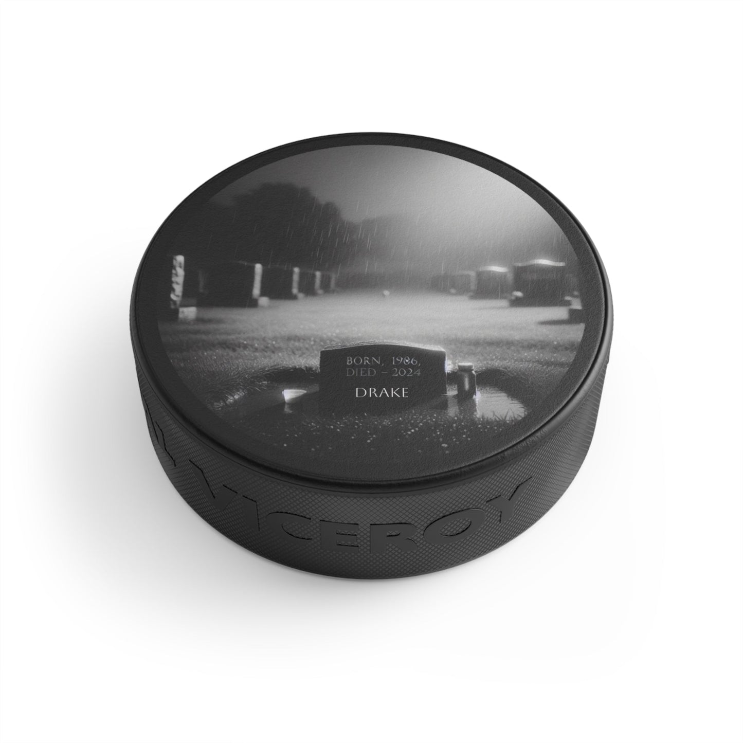 Hockey Puck - "R.I.P."