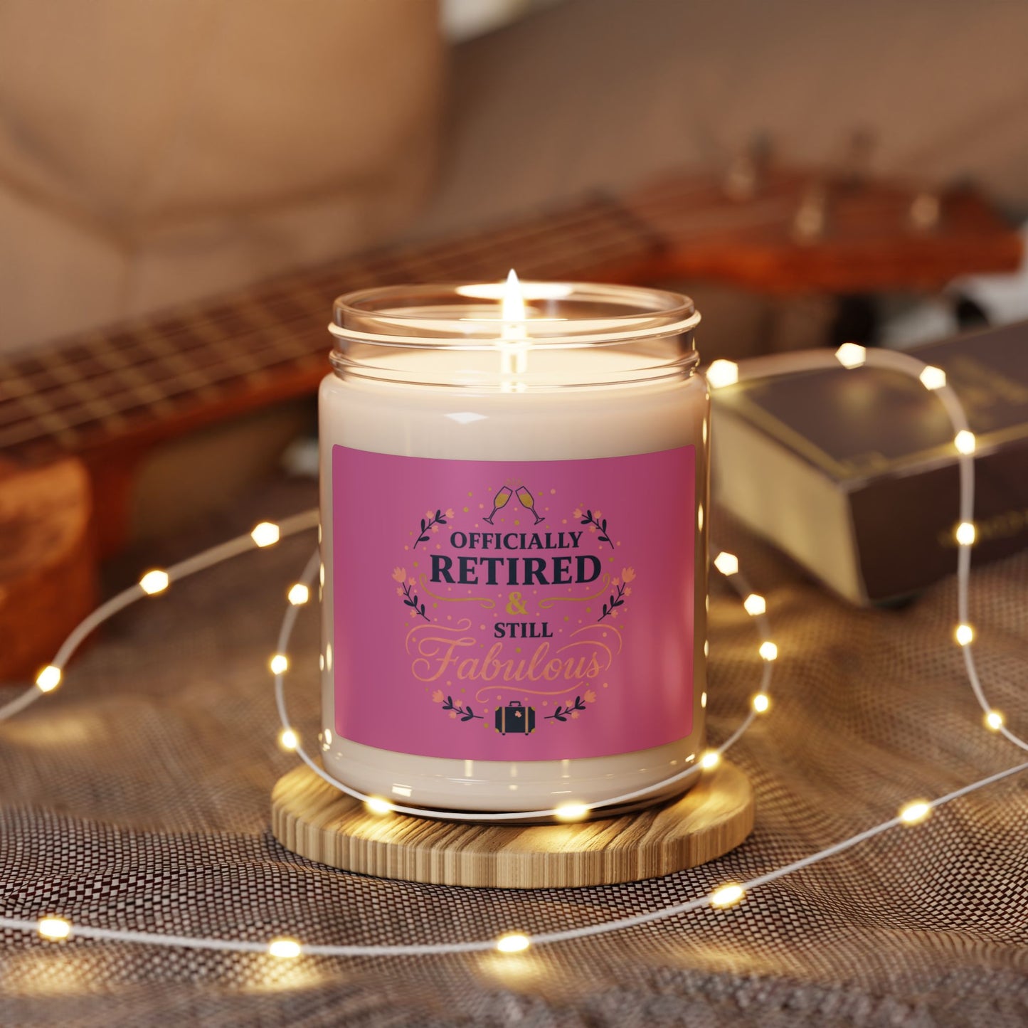 Officially Retired Still Fabulous Candle | retirement gifts for women, personalized retirement gifts