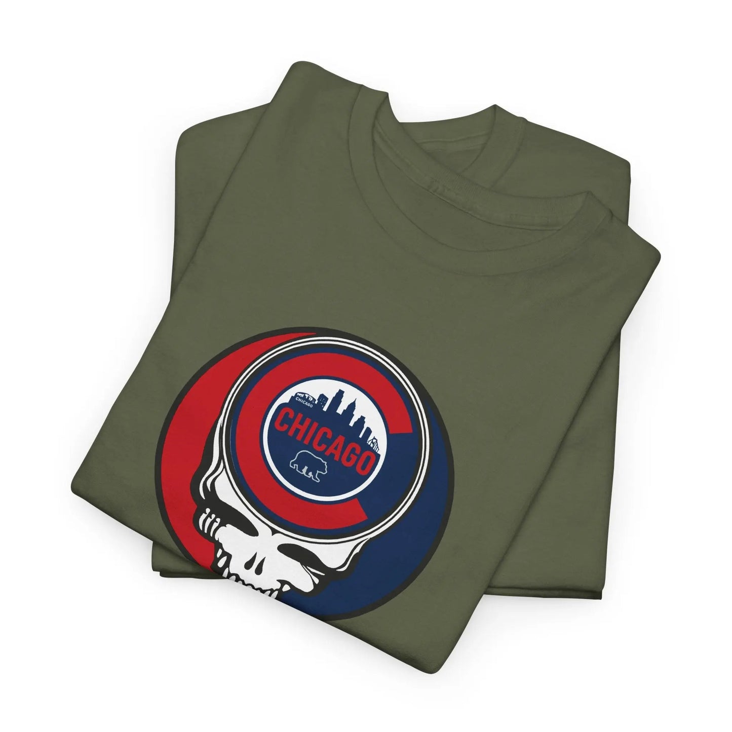Chicago Cubs original Stealie × Grateful Dead Tee