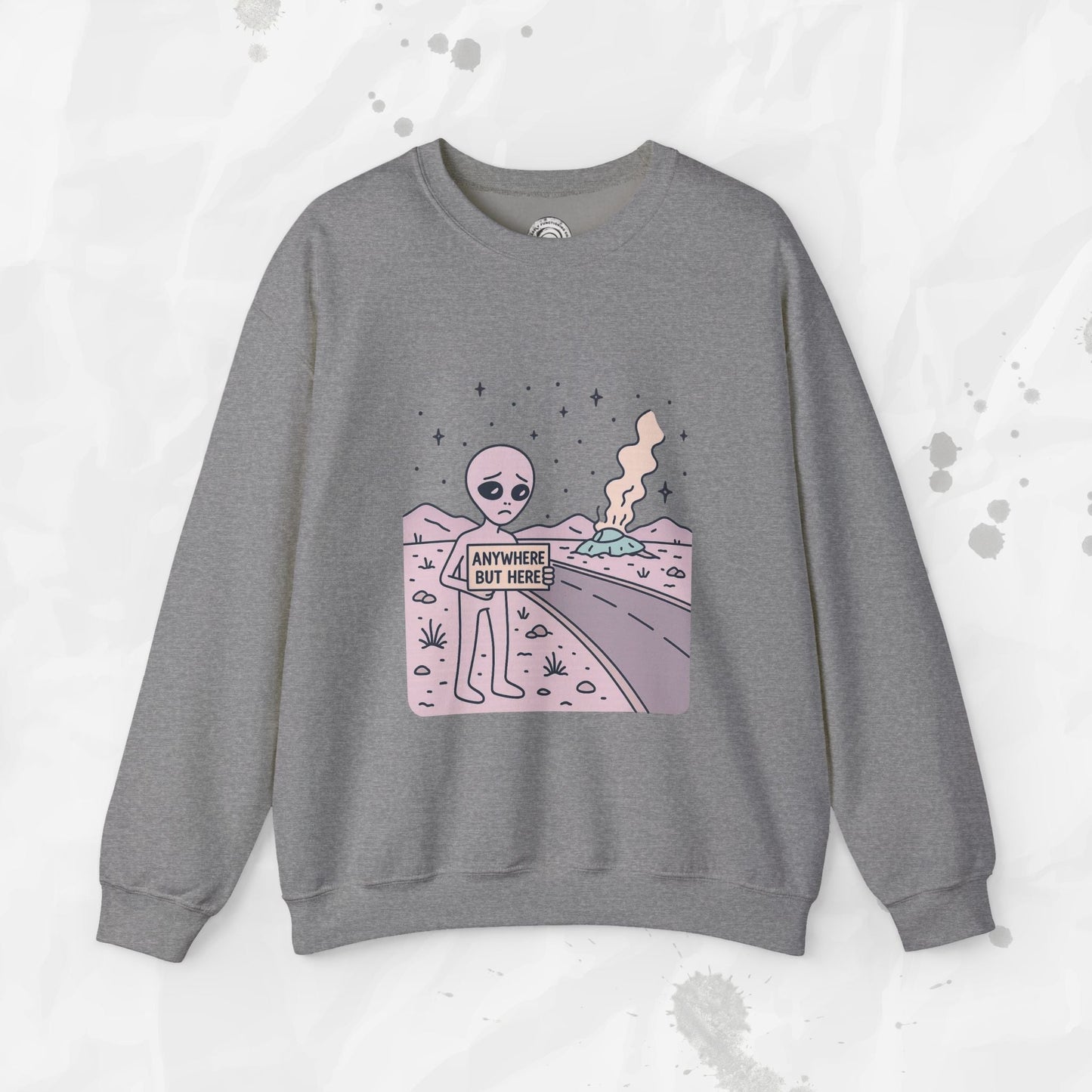 Anywhere But Here - Crewneck Sweatshirt