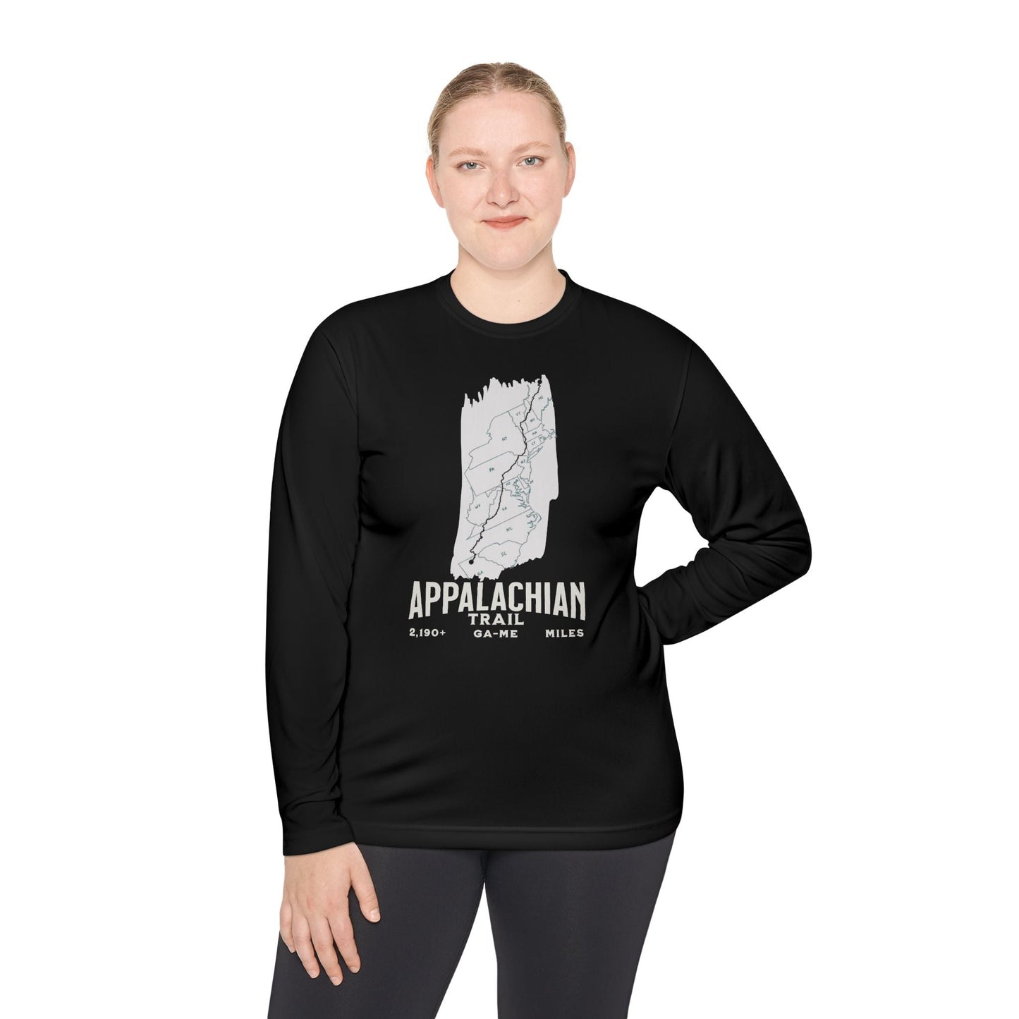 Appalachian Trail White Blaze Unisex Long Sleeve Performance Shirt