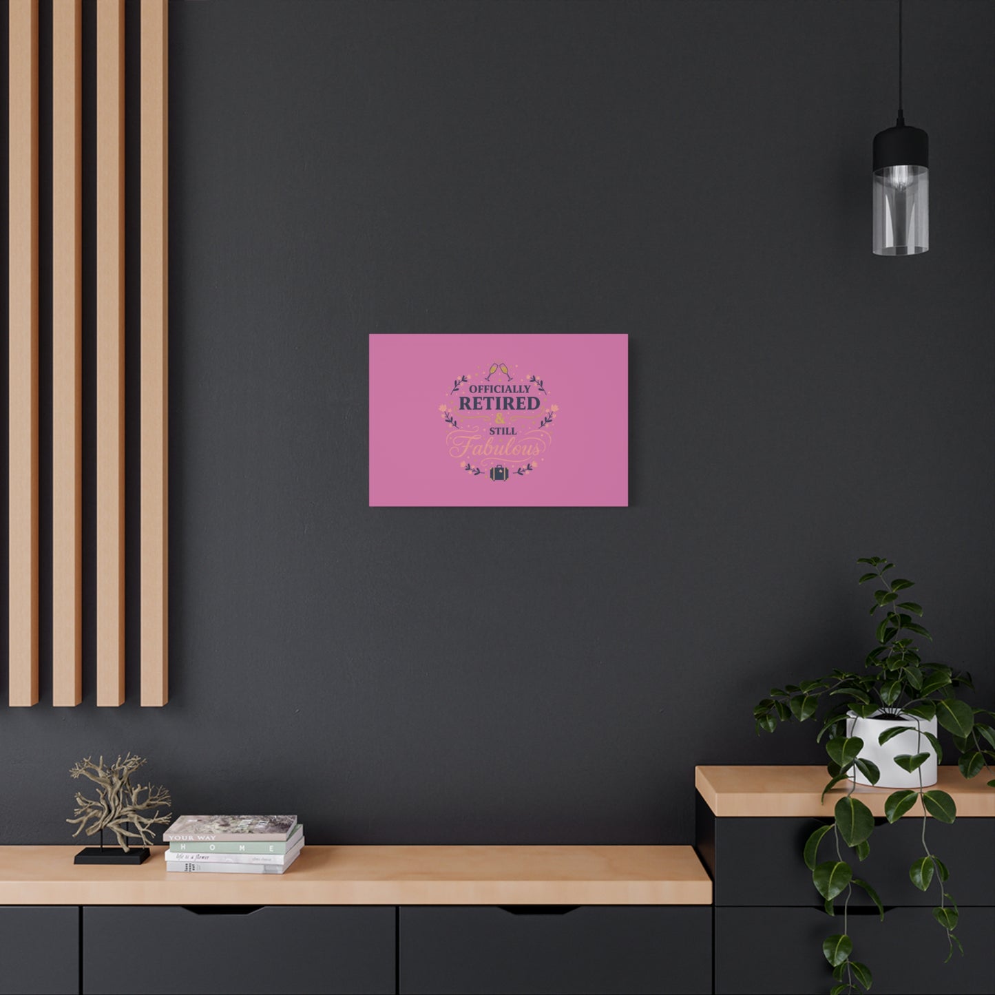 Officially Retired & Still Fabulous Canvas, retirement gifts for women | personalized retirement gifts