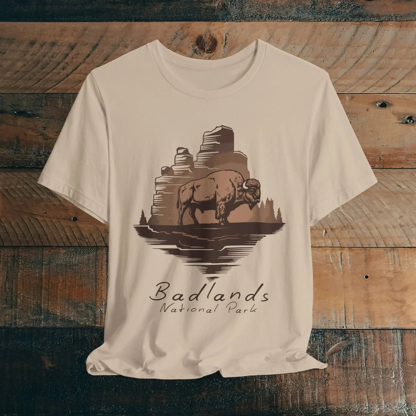 Badlands National Park T-shirt Roaming Buffalo