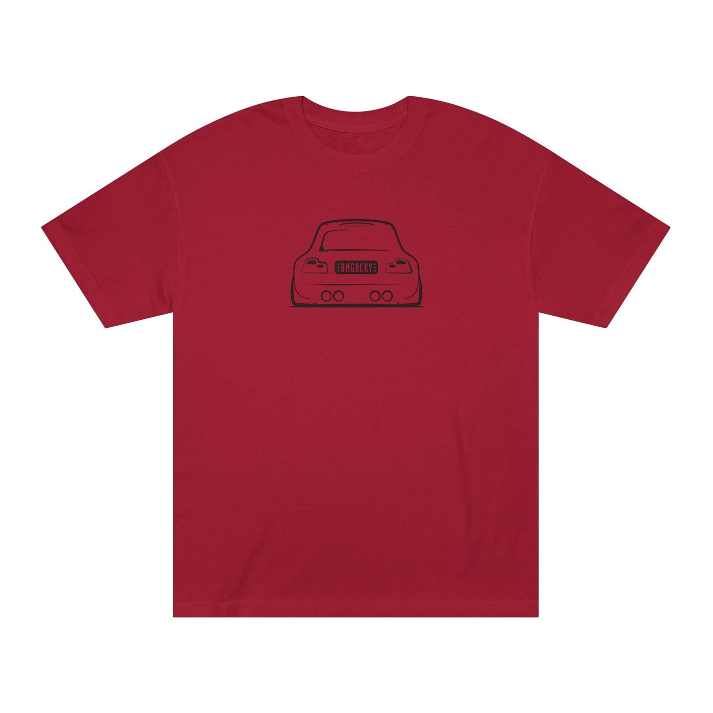 OMGBCKY Black Coupe Silhouette Tee - Unisex American Apparel Classic T-Shirt