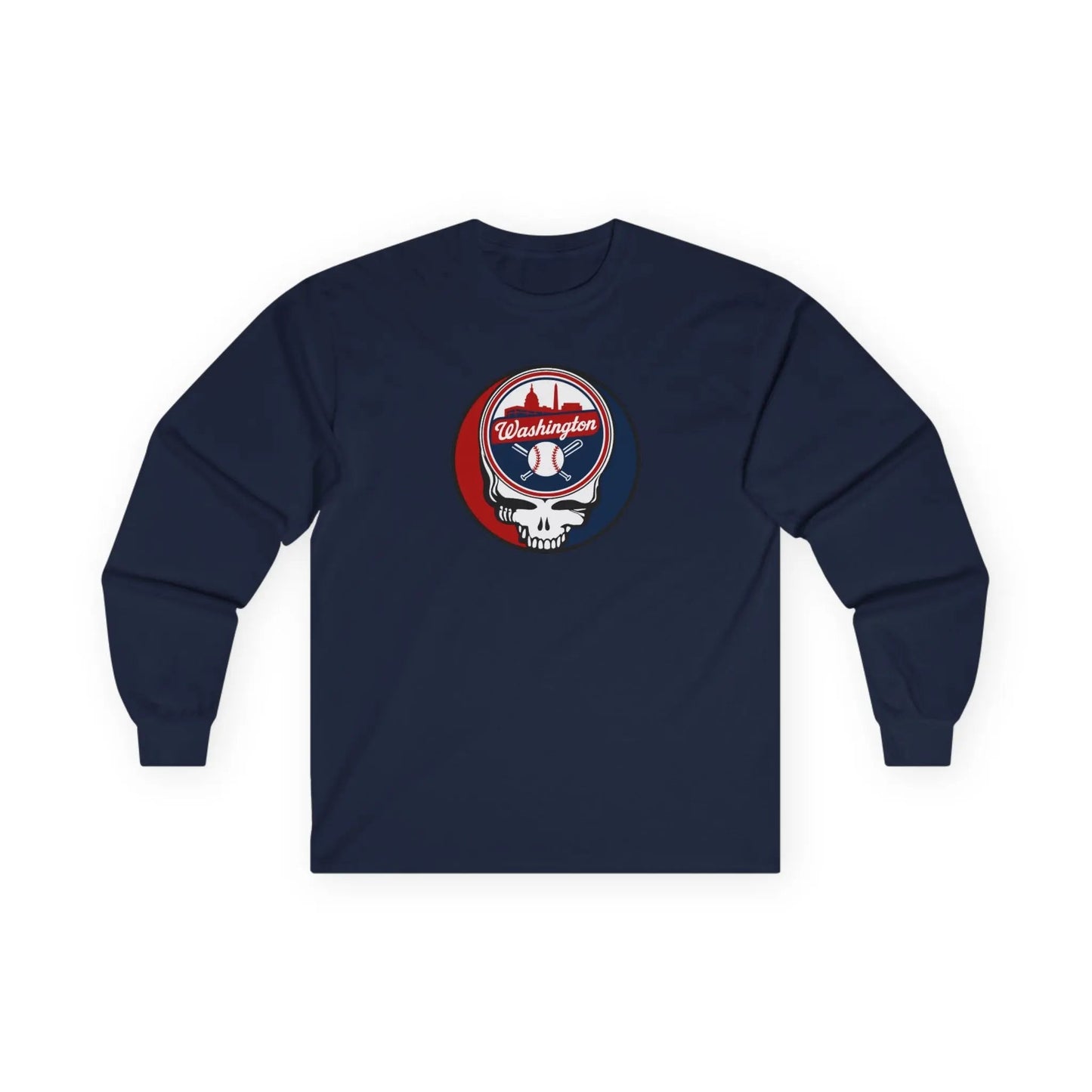 Washington Nationals Original Stealie Grateful Dead Long Sleeve Shirt