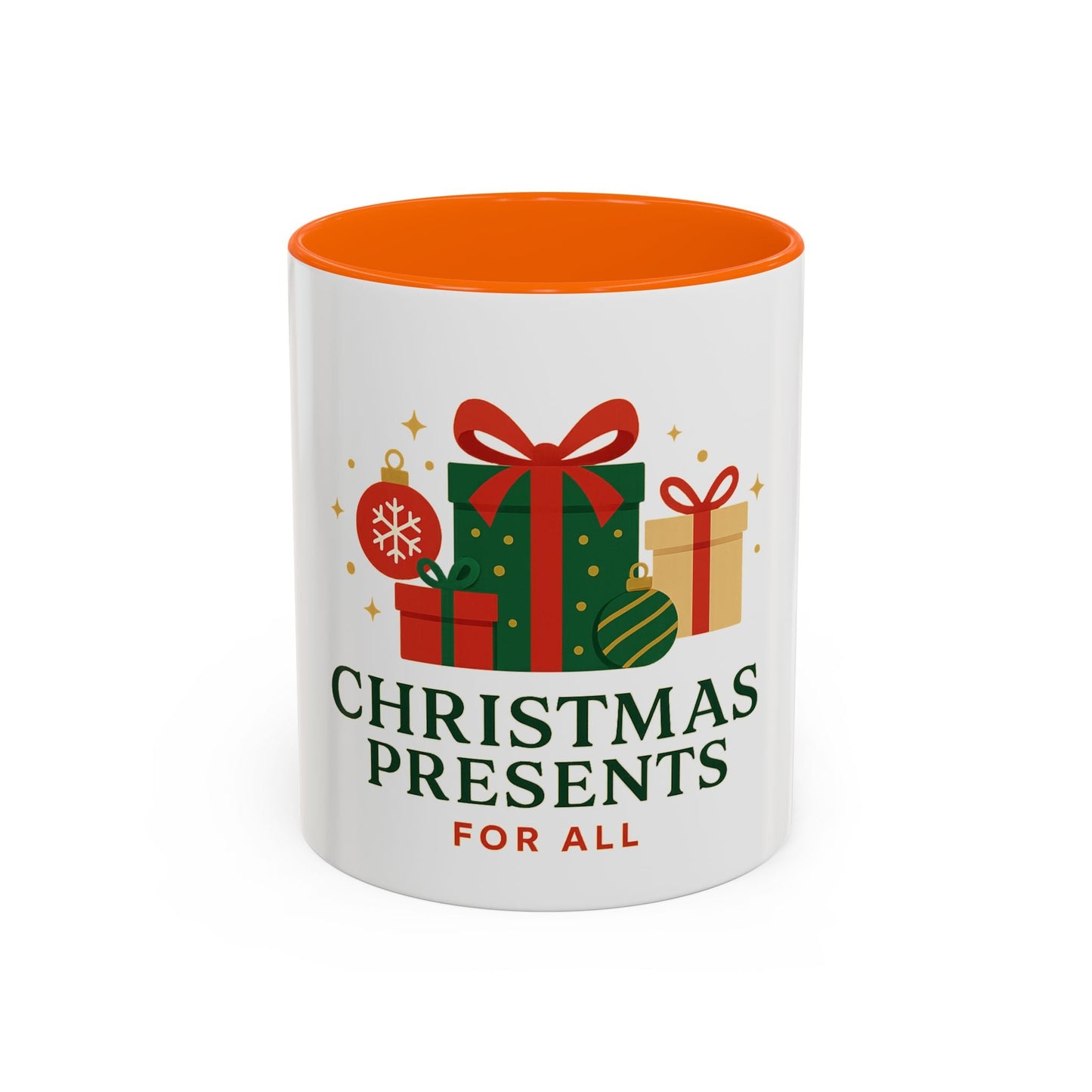 Christmas Presents Coffee Mug — Holiday Gift Mug (Accent 11/oz)